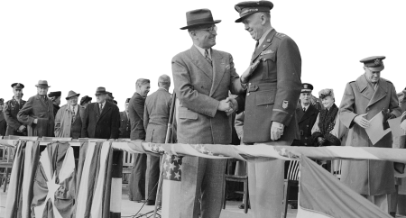 Photograph Of President Truman Shaking Hands With General George C Marshall As H Original