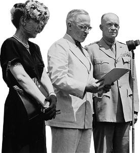 Photograph Of President Truman Reading The Citation For General Dwight D Eisenho Original