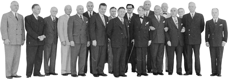 Photograph Of President Truman Posing Outside The Newly Renovated White House Wi Original