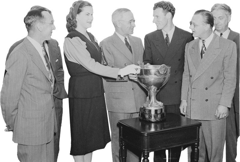 Photograph Of President Truman And President S Cup Regatta Queen Drucie Snyder P Original