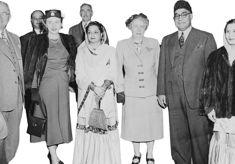 Photograph Of President Truman And Pakistani Prime Minister Liaquat Ali Khan In  Original