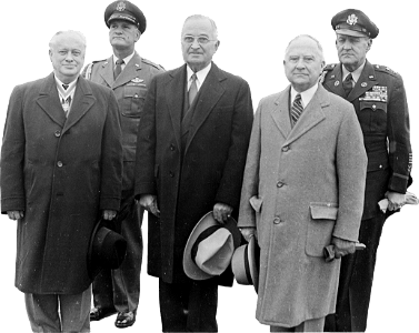 Photograph Of President Truman And Other Dignitaries At The Jefferson Memorial F Original