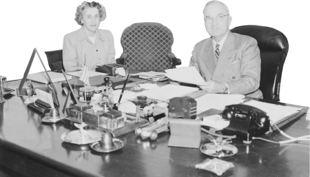 Photograph Of President Truman And His Secretary Rose Conway At The President S  Original