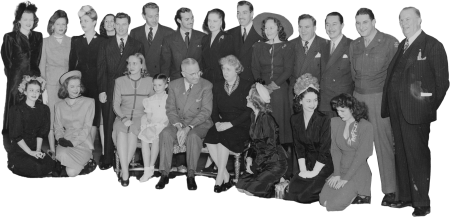 Photograph Of Movie Stars Posing With President Truman And His Family At The Whi Original