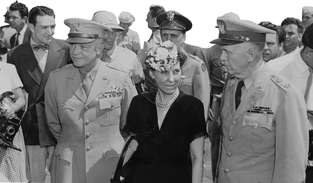 Photograph Of General Dwight D Eisenhower His Wife Mamie And General George C Ma Original