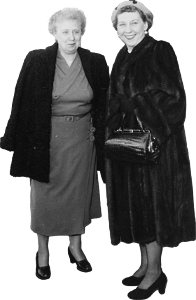 Photograph Of First Lady Bess Truman With Mamie Eisenhower Wife Of The President Original