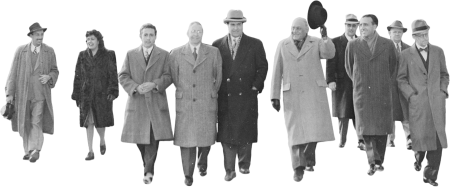 Photograph Of A Group Of Unidentified Dignitaries Outside The Lincoln Memorial I Original