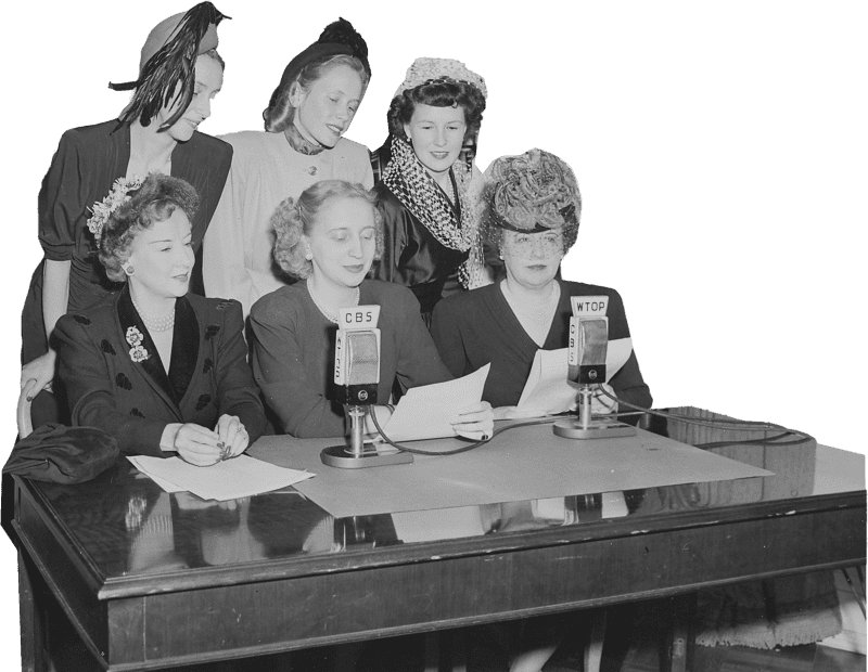 Margaret Truman In A White House Broadcast For The National Foundation For Infan Original