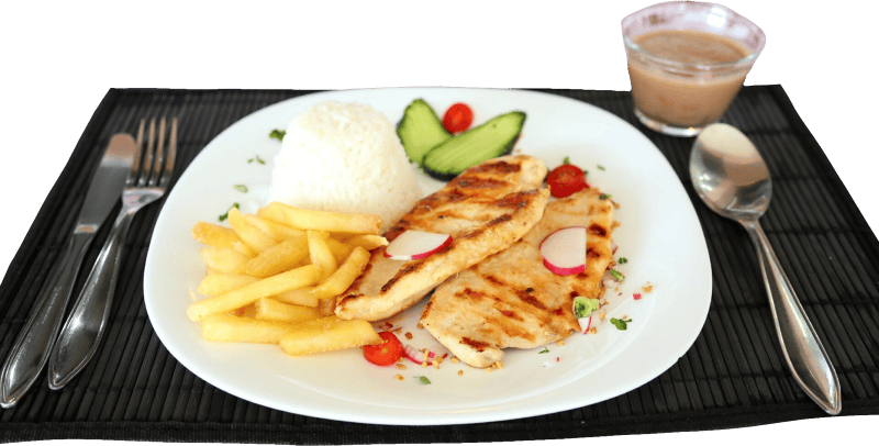 Meat Chicken French Fries