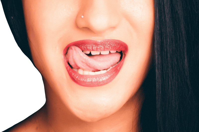 Woman Showing Her Tongue