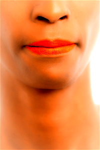 Person Orange Lips