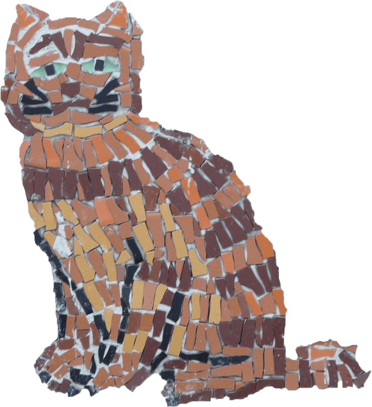 Yellow Cat Mosaic