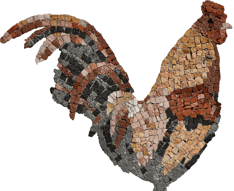Colourful Mosaic Rooster