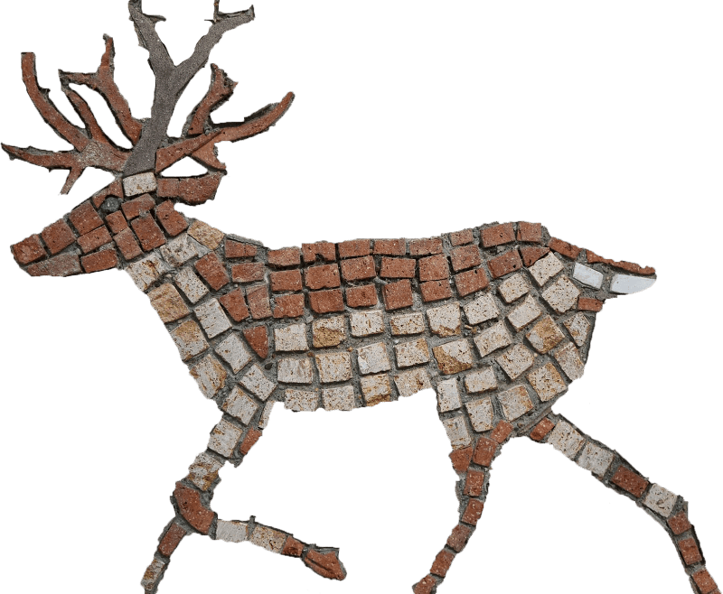 Artistic Deer Mosaic