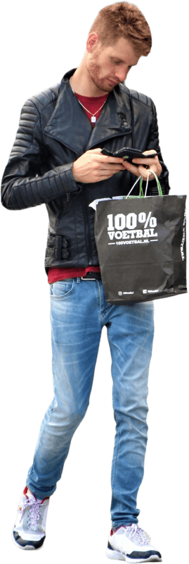 Man with shopping bag