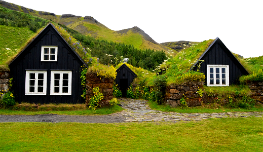 Grass Roofs Houses Travel