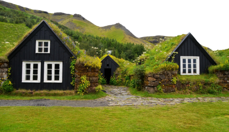Grass Roofs Houses Travel