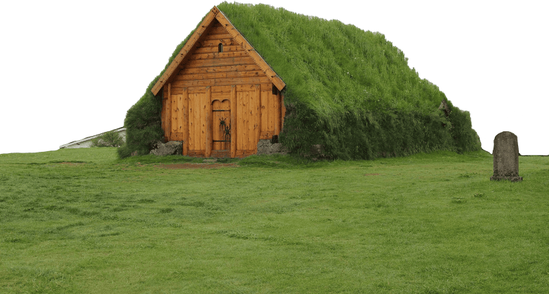 Cottage Green Grass House