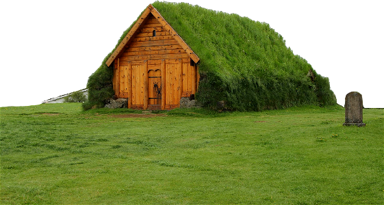 Cottage Green Grass House