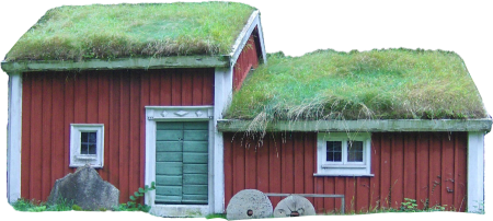 Building Thatched Roof Grass