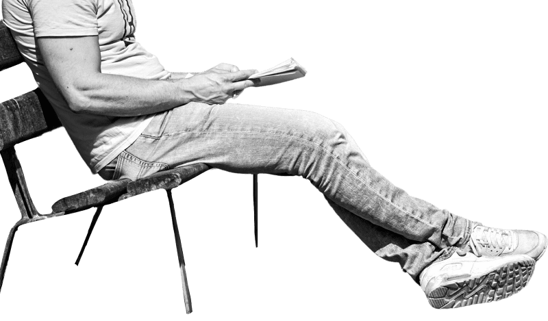 Bench Reading Outdoors