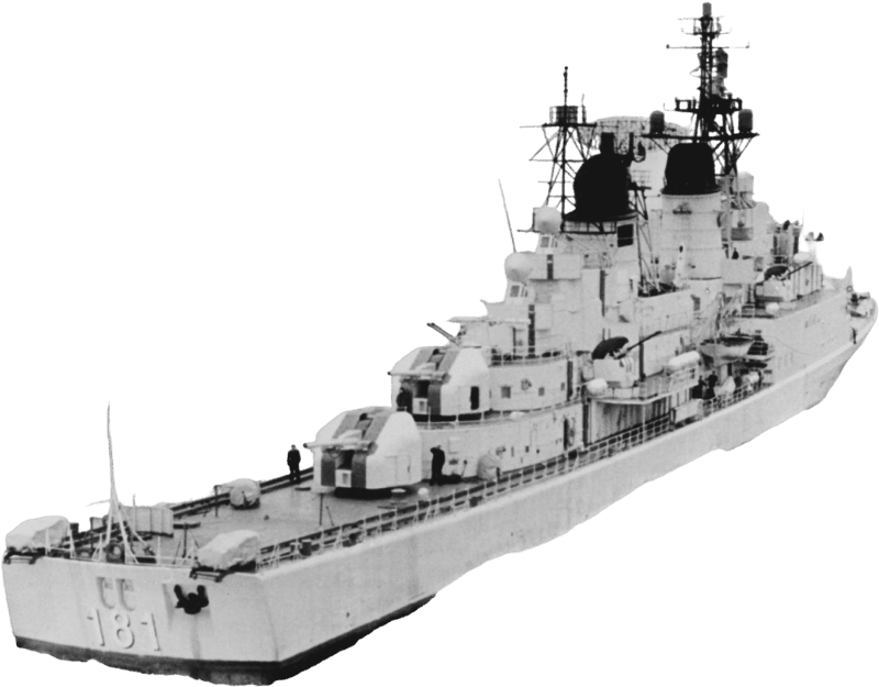 West German Destroyer Hamburg D181 Underway on 24 September 1969