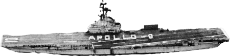 USS Yorktown CVS 10 Crew Forms Apollo 8 on Flight Deck 1968