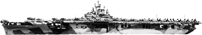 USS Yorktown CV 10 at Anchor in Majuro Atoll on 5 June 1944 Nnam 1996 488 243 03 Original