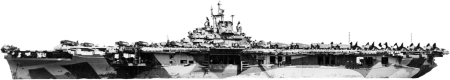 USS Yorktown CV 10 at Anchor in Majuro Atoll on 5 June 1944 Nnam 1996 488 243 03 Original
