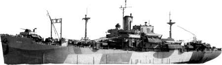 USS Westmoreland Apa 104 Underway Circa in Early 1945 80 G K 3007