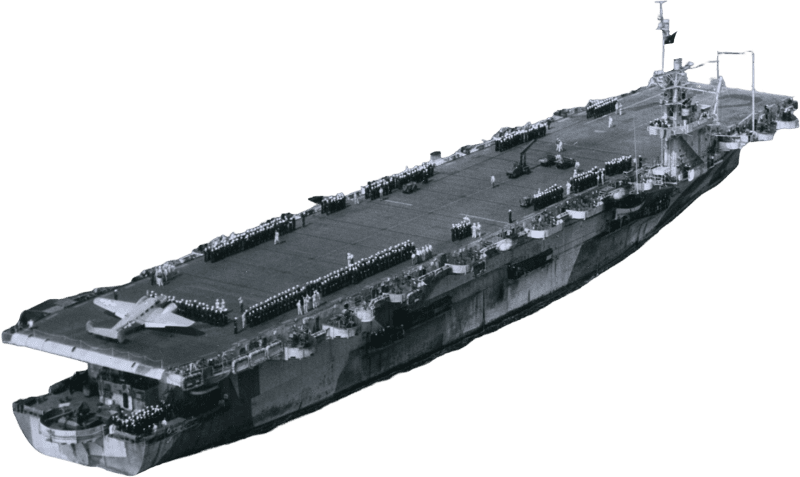 USS Tulagi CVE 72 Underway Off Boston Massachusetts Usa on 16 August 1944 80 G 2 Original