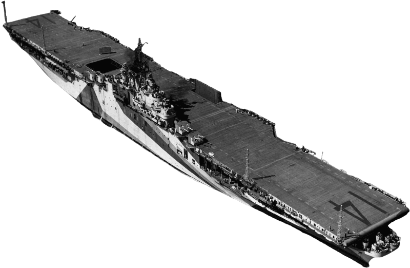 USS Ticonderoga CV 14 at Norfolk May 30 1944