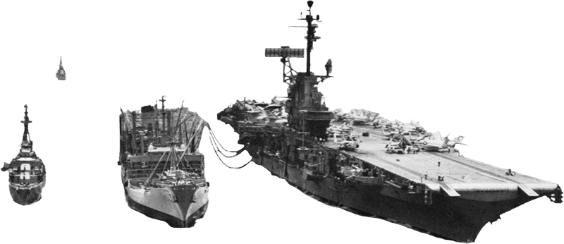 USS Passumpsic Ao 107 Refuels USS Ticonderoga CVA 14 in 1963