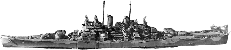 USS Montpelier Cl 57 Underway Circa in Late 1942