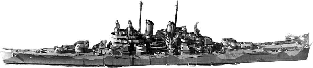USS Montpelier Cl 57 Underway Circa in Late 1942