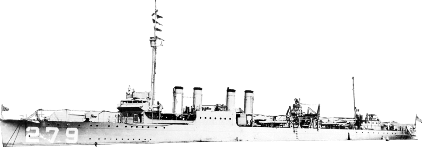 USS Meyer DD 279 at Anchor Circa 1920 1922 Nh 46254