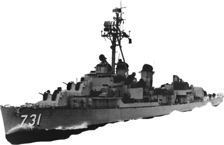 USS MaDDox DD 731 Underway at Sea Circa the Early 1960S Nh 97900