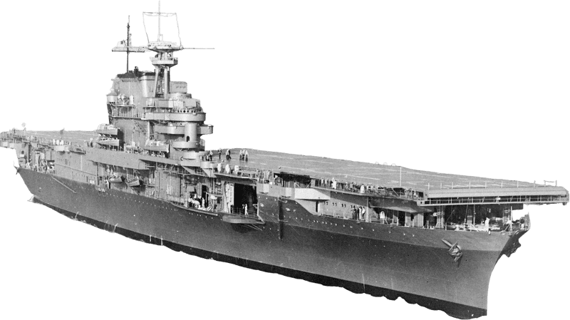 USS Hornet CV 8 Underway in Hampton Roads on 27 October 1941