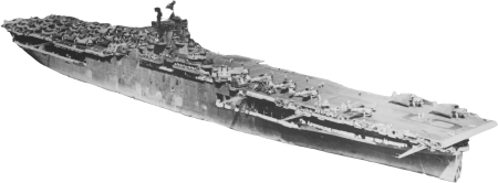 USS Essex CV 9 at Majuro Atoll on 2 March 1944