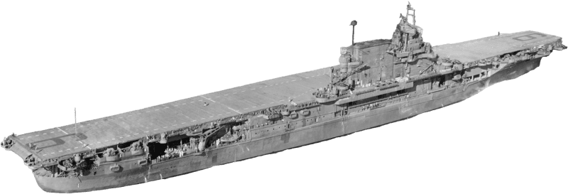 USS Enterprise CV 6 Underway in Puget Sound September 1945