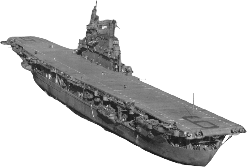 USS Enterprise CV 6 Underway in Puget Sound 13 September 1945