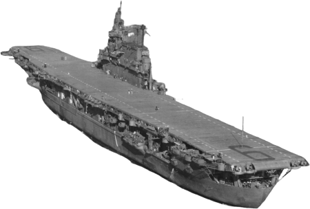USS Enterprise CV 6 Underway in Puget Sound 13 September 1945
