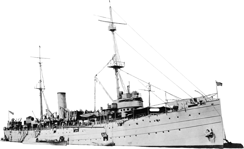 USS Dixie Ad 1 at Queenstown Ireland Circa in 1918 Nh 54515