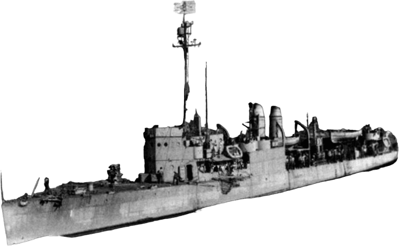 USS Childs Avd 1 Underway at Sea Circa in 1945 1396388414375