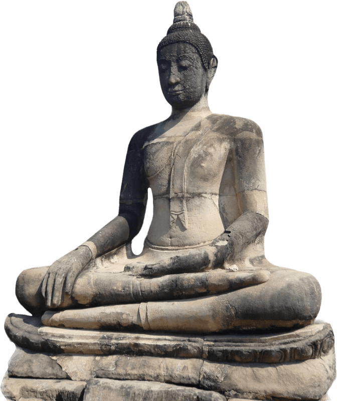 Stone Statue Thailand Brown Buddha