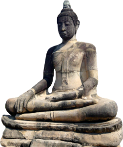 Stone Statue Thailand Brown Buddha