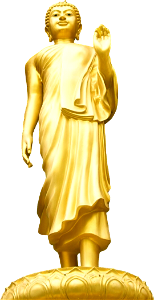 Golden White Statue