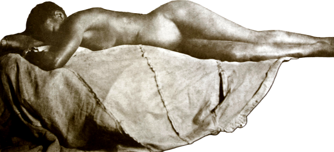 Reclining Nude Liggend Naakt 1800 1900 by George Hendrik Breitner Original From 