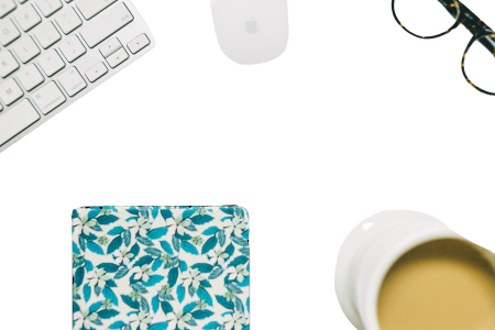Workspace Flat Lay with Copy Space
