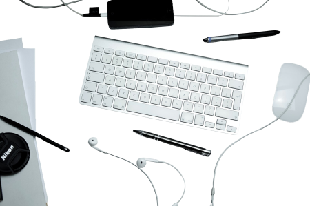 Apple Computer Keyboard on Table